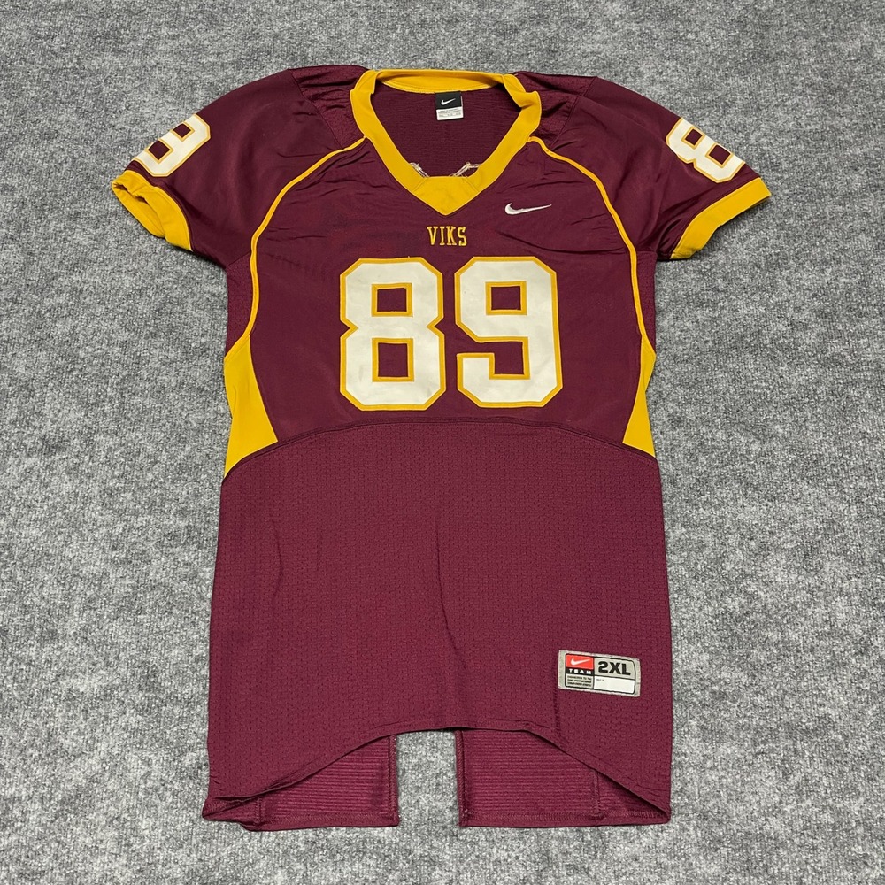Nike Forest Grove High School‎ Vikings Football Jersey XXL 2XL #89 Red Game Worn